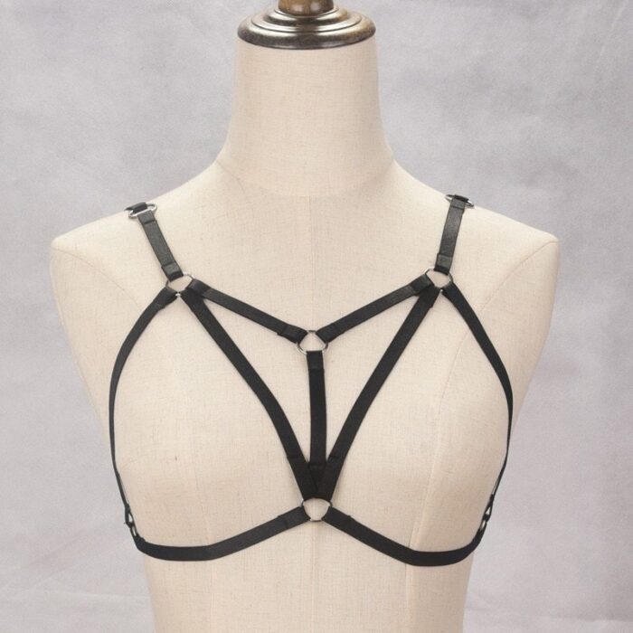 Ladies fashion harness strap bra 6 - Seductive Serenity