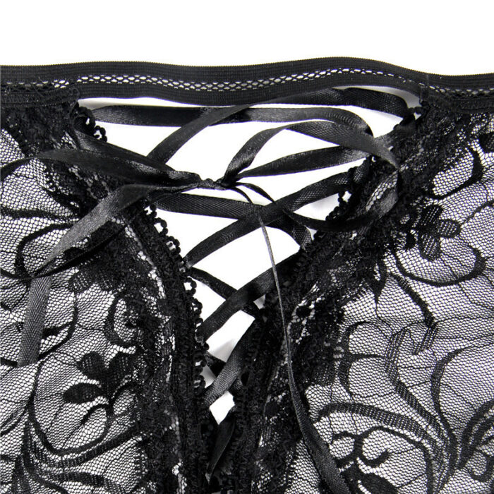 European & American Plus-size Sexy Lingerie Lace Garter Set 11 - Seductive Serenity