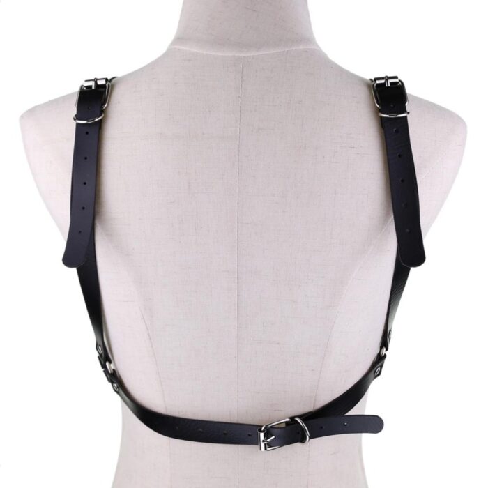 Sexy Leather Bra Body Chain – Metal Tassel Bikini Vest 5 - Seductive Serenity