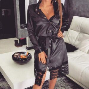 Sexy Mature Women’s Vania Lingerie Robe 20 - Seductive Serenity