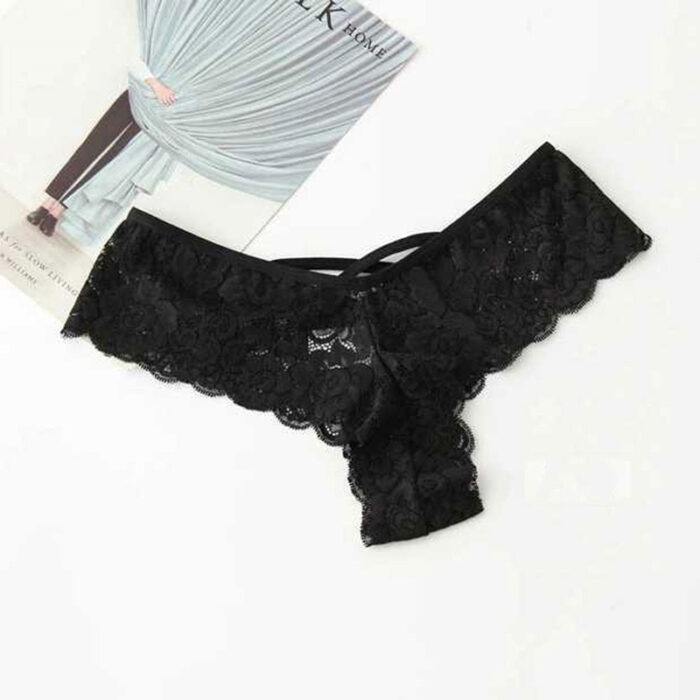 Seamless Lace Panties Bikini Thong Panties 21 - Seductive Serenity