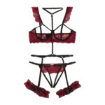 Crotchless Lingerie With Garter 22 - Seductive Serenity