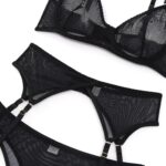 Three-piece Sexy Lingerie Garter Set 20 - Seductive Serenity