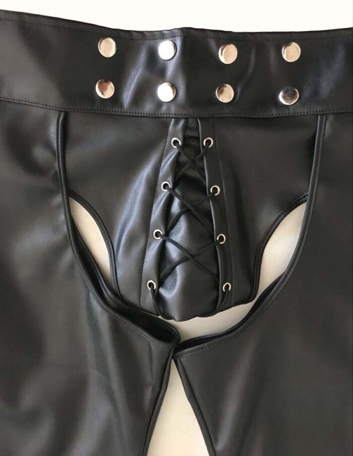 Sexy Men’s Leather Lingerie Short 6 - Seductive Serenity