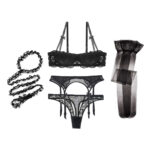 Sexy Erotic Lace Garter Lingerie Set 40 - Seductive Serenity
