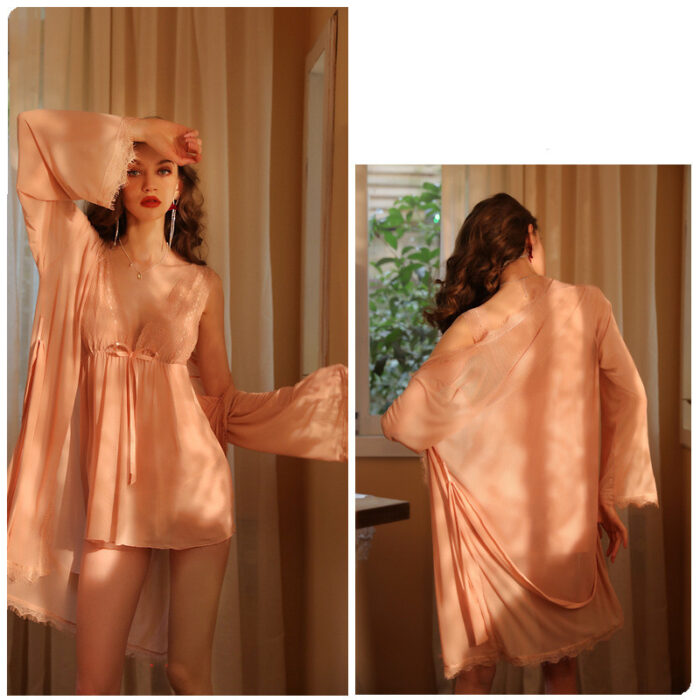 Pure Desire Lace Lingerie Robe 14 - Seductive Serenity