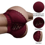 Jacquard Lace Breathable Cute Panties 37 - Seductive Serenity